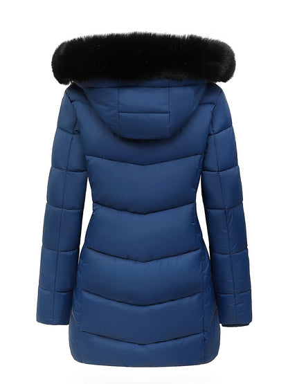 Abrigo Acolchado con Capucha y Bolsillos para Mujer | Ideal para Invierno y Entretiempo