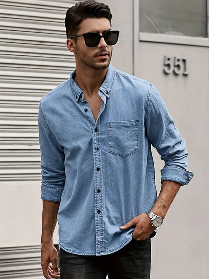Camisa de Hombre con Corte Holgado para Uso Diario | Ideal para Entornos Urbanos