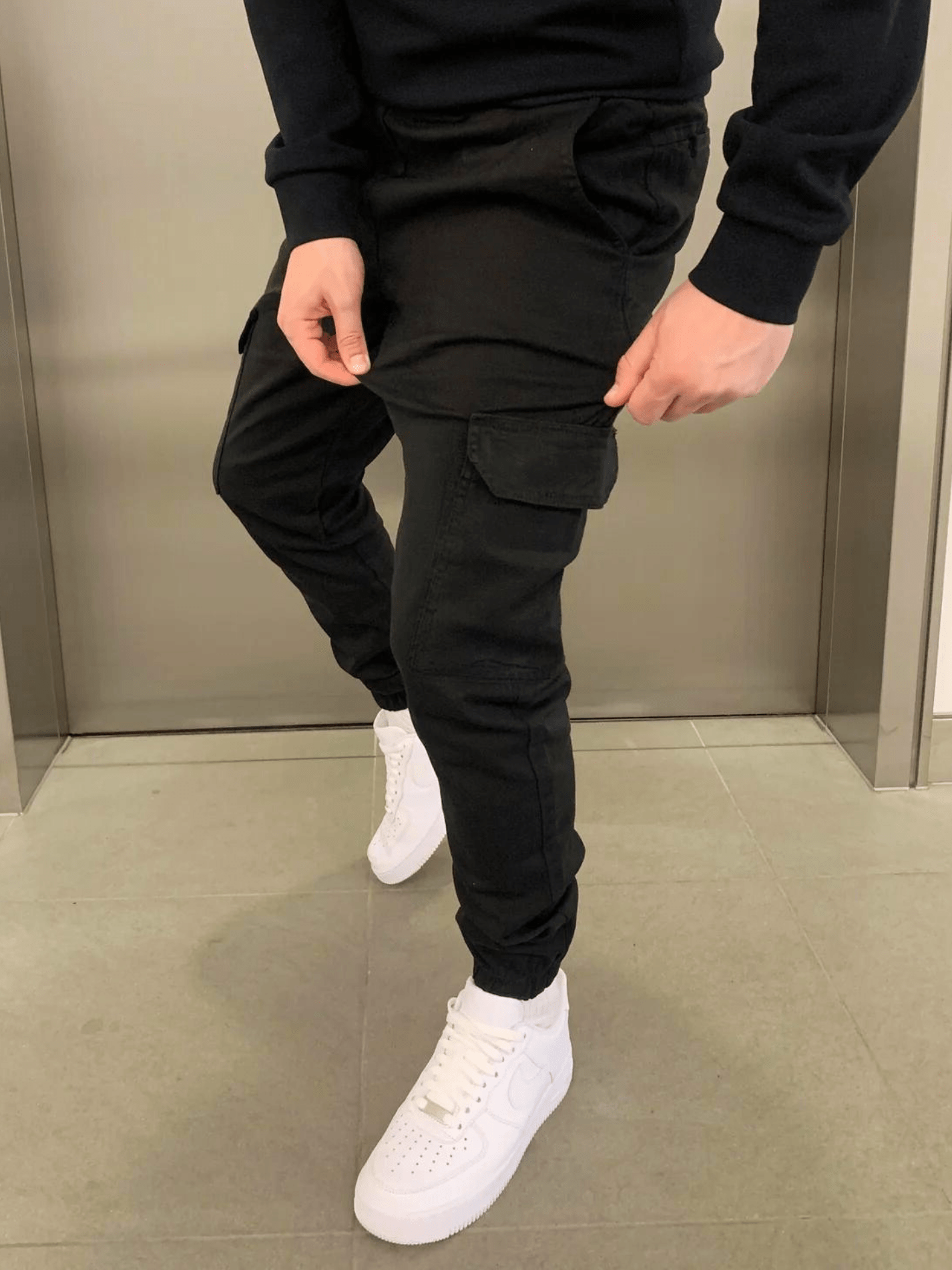Pantalón Jogger Cargo con Corte Entallado y Cintura Elástica para Hombre | Ideal para Uso Diario