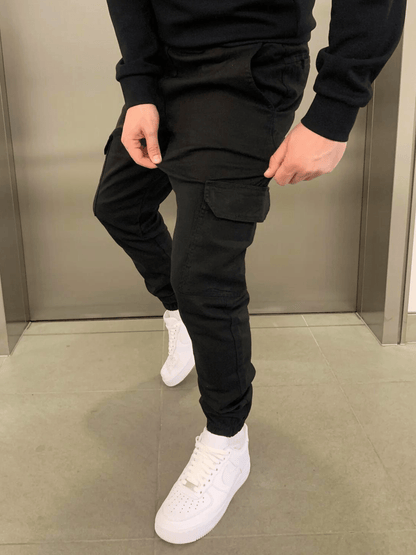 Pantalón Jogger Cargo con Corte Entallado y Cintura Elástica para Hombre | Ideal para Uso Diario