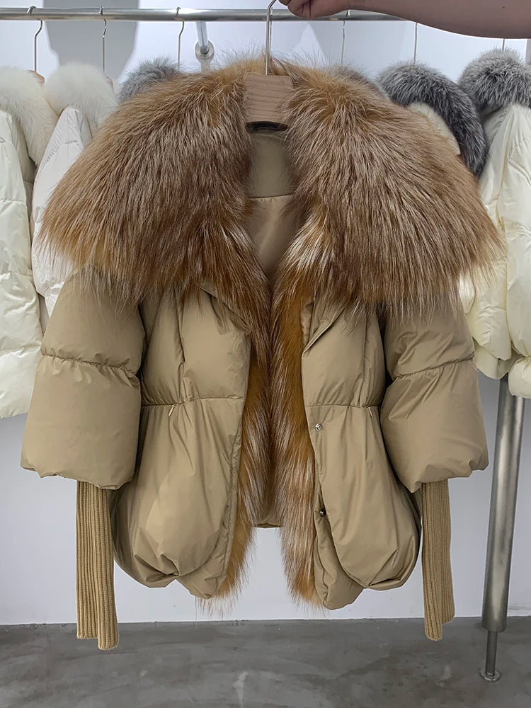 Abrigo Acolchado con Cuello Amplio para Mujer | Ideal para Invierno
