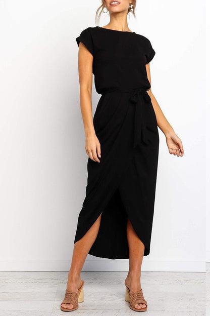 Vestido Midi Cruzado Con Cinturón Para Mujer | Ideal Para Uso Diario Y Diferentes Ocasiones