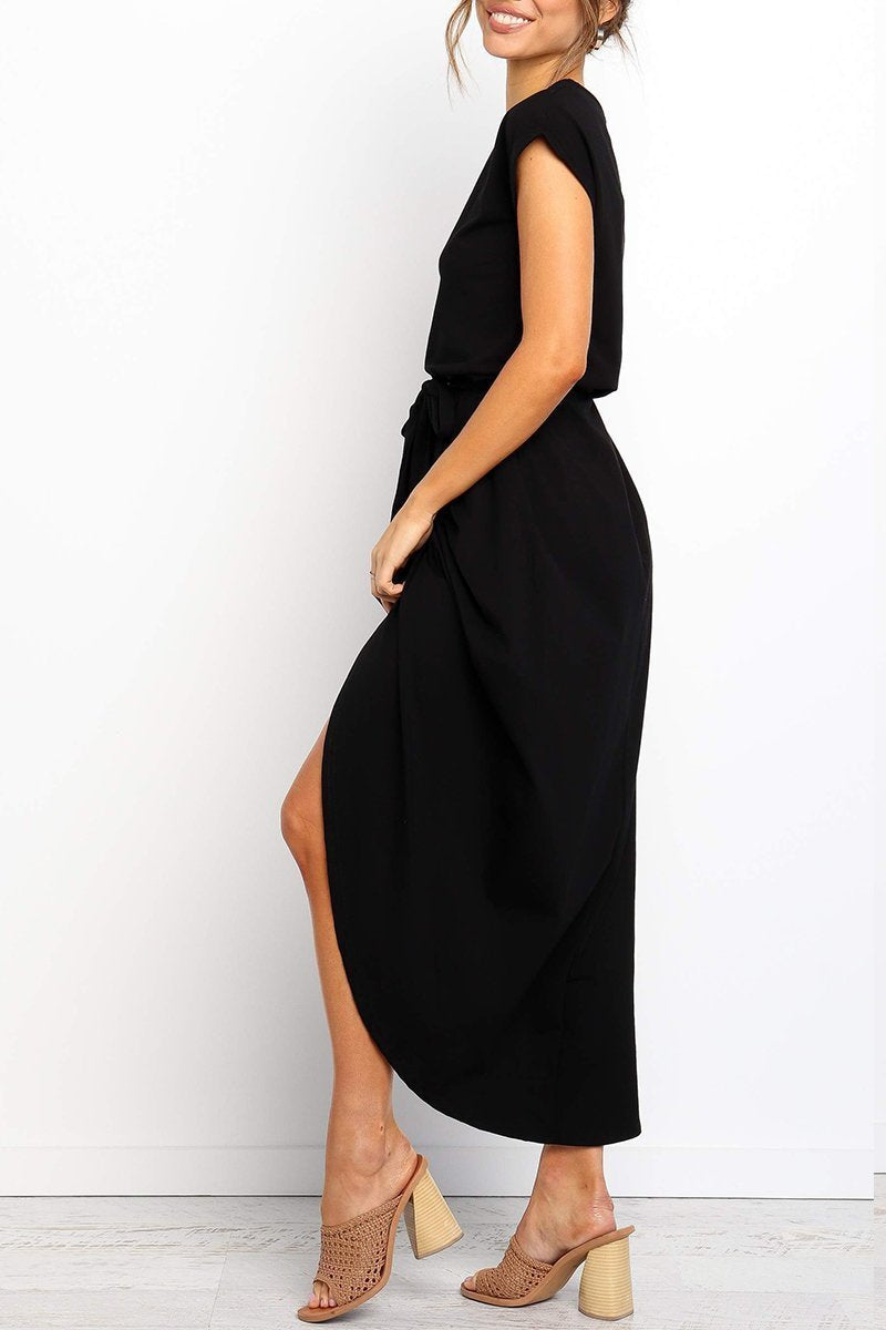 Vestido Midi Cruzado Con Cinturón Para Mujer | Ideal Para Uso Diario Y Diferentes Ocasiones