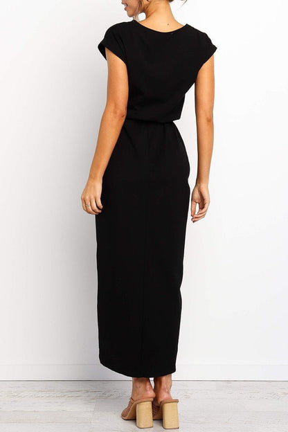 Vestido Midi Cruzado Con Cinturón Para Mujer | Ideal Para Uso Diario Y Diferentes Ocasiones