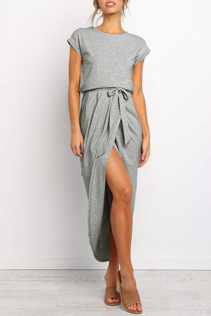 Vestido Midi Cruzado Con Cinturón Para Mujer | Ideal Para Uso Diario Y Diferentes Ocasiones