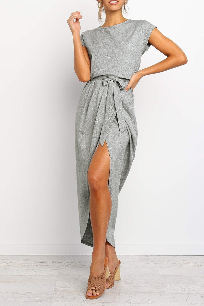 Vestido Midi Cruzado Con Cinturón Para Mujer | Ideal Para Uso Diario Y Diferentes Ocasiones