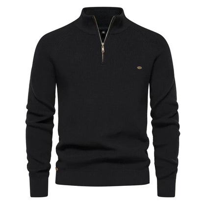 Jersey de Punto con Media Cremallera para Hombre | Ideal para Uso Diario