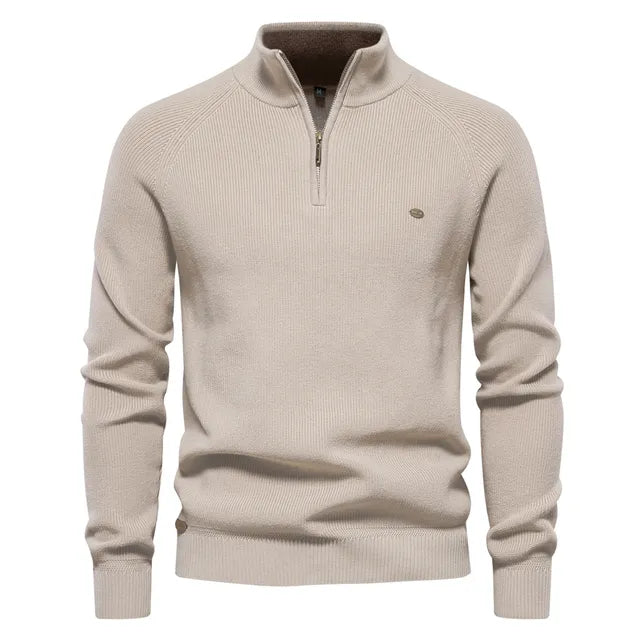 Jersey de Punto con Media Cremallera para Hombre | Ideal para Uso Diario