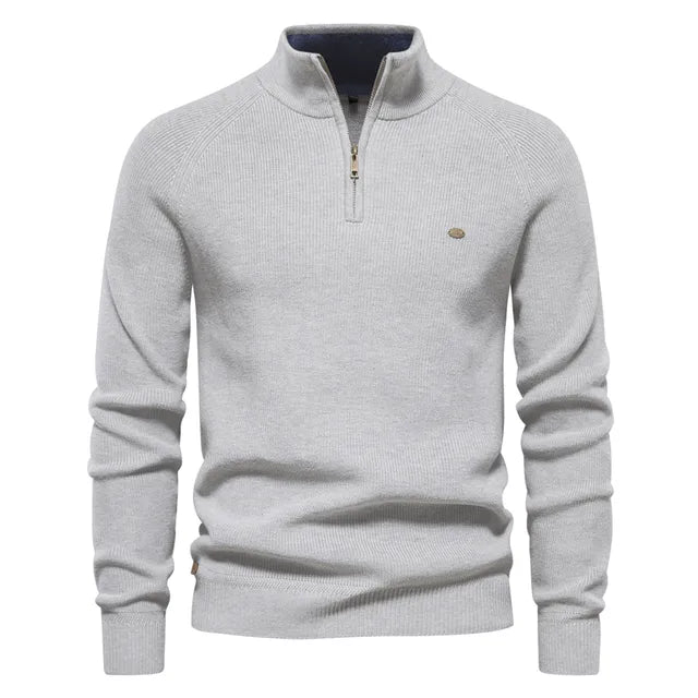 Jersey de Punto con Media Cremallera para Hombre | Ideal para Uso Diario