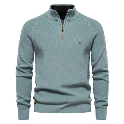 Jersey de Punto con Media Cremallera para Hombre | Ideal para Uso Diario