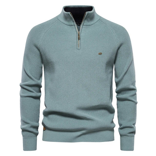 Jersey de Punto con Media Cremallera para Hombre | Ideal para Uso Diario