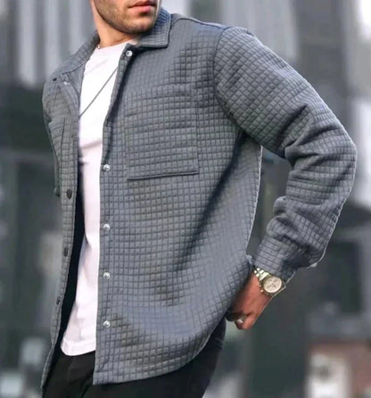 Chaqueta Con Corte Ajustado Y Cierre Frontal Para Hombre | Ideal Para Ocasiones Formales