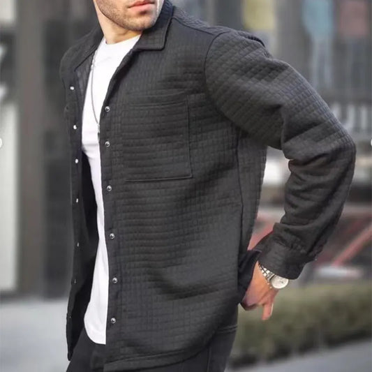 Chaqueta Para Hombre De Corte Ajustado Con Botones Frontales | Ideal Para Reuniones Y Eventos Profesionales