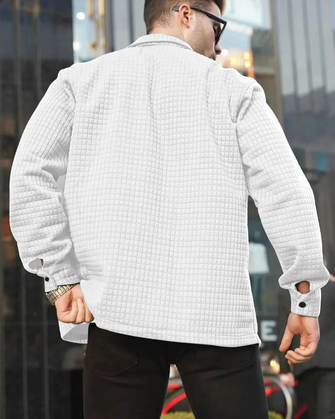 Chaqueta Con Corte Ajustado Y Cierre Frontal Para Hombre | Ideal Para Ocasiones Formales