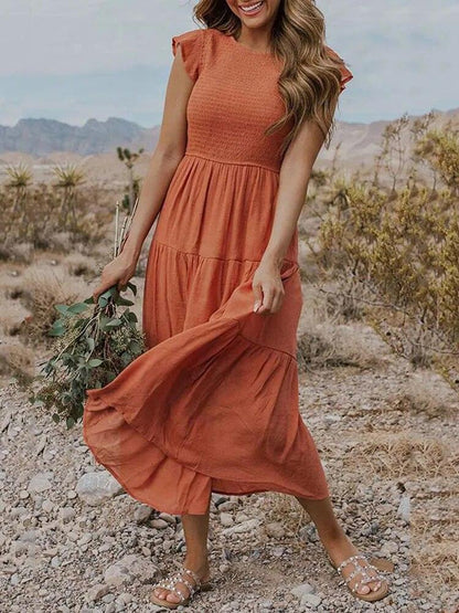 Vestido Midi Con Diseño Versátil Para Mujer | Ideal Para Uso Diario Y Ocasiones