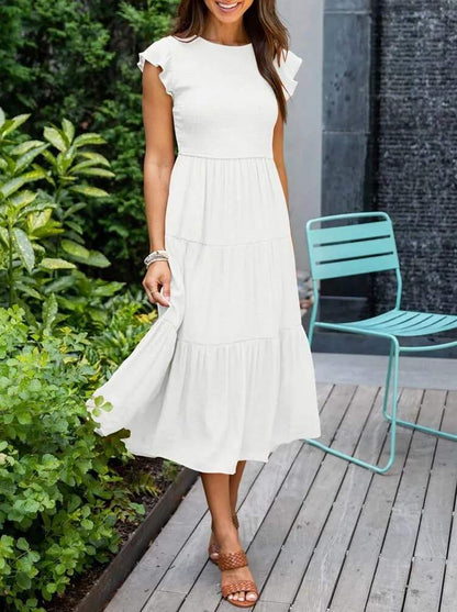Vestido Midi Con Diseño Versátil Para Mujer | Ideal Para Uso Diario Y Ocasiones
