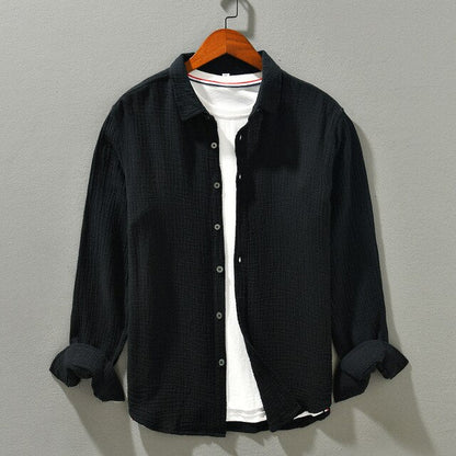 Camisa De Manga Larga Con Corte Relajado Para Hombre | Ideal Para Uso Diario Y Contextos Informales