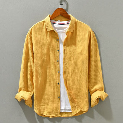 Camisa De Manga Larga Con Corte Relajado Para Hombre | Ideal Para Uso Diario Y Contextos Informales