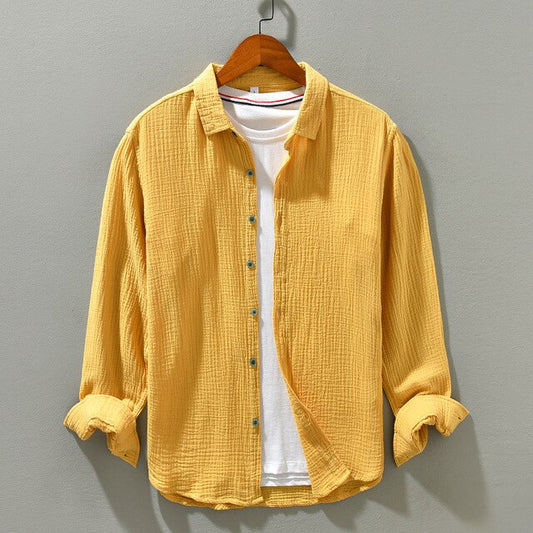 Camisa De Manga Larga Con Corte Relajado Para Hombre | Ideal Para Uso Diario Y Contextos Informales