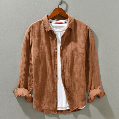 Camisa De Manga Larga Con Corte Relajado Para Hombre | Ideal Para Uso Diario Y Contextos Informales