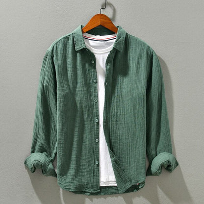 Camisa De Manga Larga Con Corte Relajado Para Hombre | Ideal Para Uso Diario Y Contextos Informales