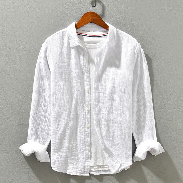 Camisa De Manga Larga Con Corte Relajado Para Hombre | Ideal Para Uso Diario Y Contextos Informales
