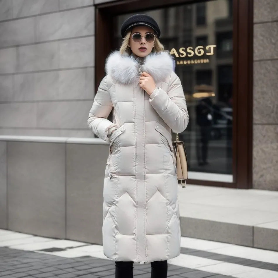 Abrigo Largo con Corte Ajustado para Mujer | Ideal para Temporada de Invierno