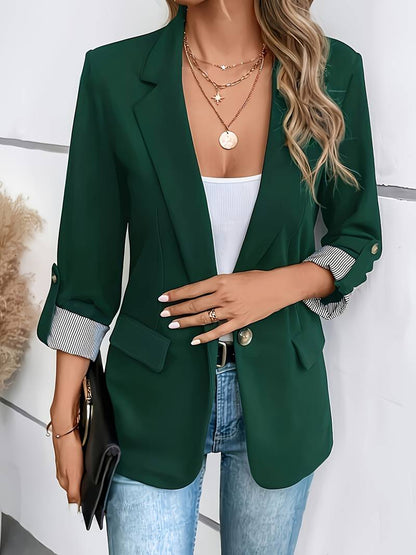 Blazer Estructurado De Doble Botonadura Para Mujer | Ideal Para Oficina Y Uso Diario