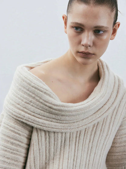 Jersey de Punto con Corte Oversize para Mujer | Ideal para Otoño e Invierno