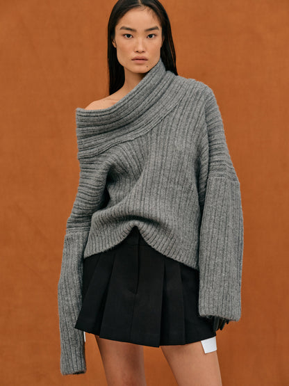 Jersey de Punto con Corte Oversize para Mujer | Ideal para Otoño e Invierno