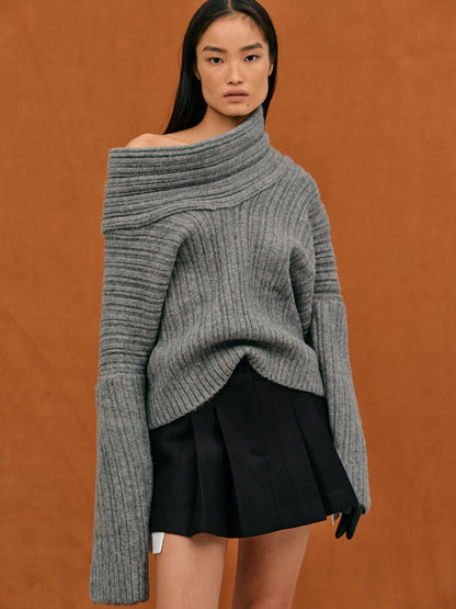 Jersey de Punto con Corte Oversize para Mujer | Ideal para Otoño e Invierno