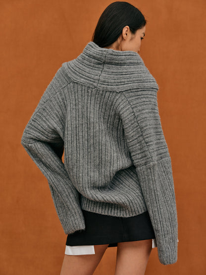 Jersey de Punto con Corte Oversize para Mujer | Ideal para Otoño e Invierno