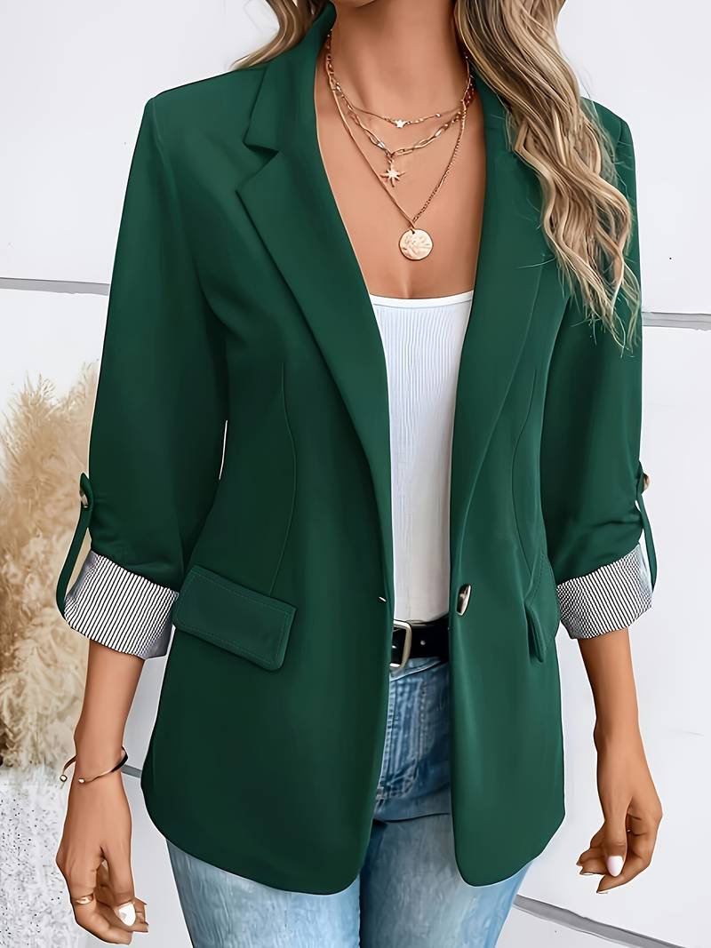 Blazer Estructurado De Doble Botonadura Para Mujer | Ideal Para Oficina Y Uso Diario