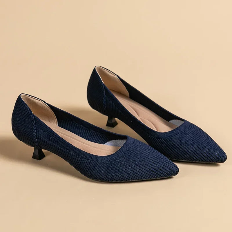 Sandalias de Tacón Slip-On con Punta Fina para Mujer | Ideales para Uso Diario y Ocasiones Variadas