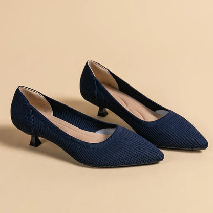 Sandalias de Tacón Slip-On con Punta Fina para Mujer | Ideales para Uso Diario y Ocasiones Variadas