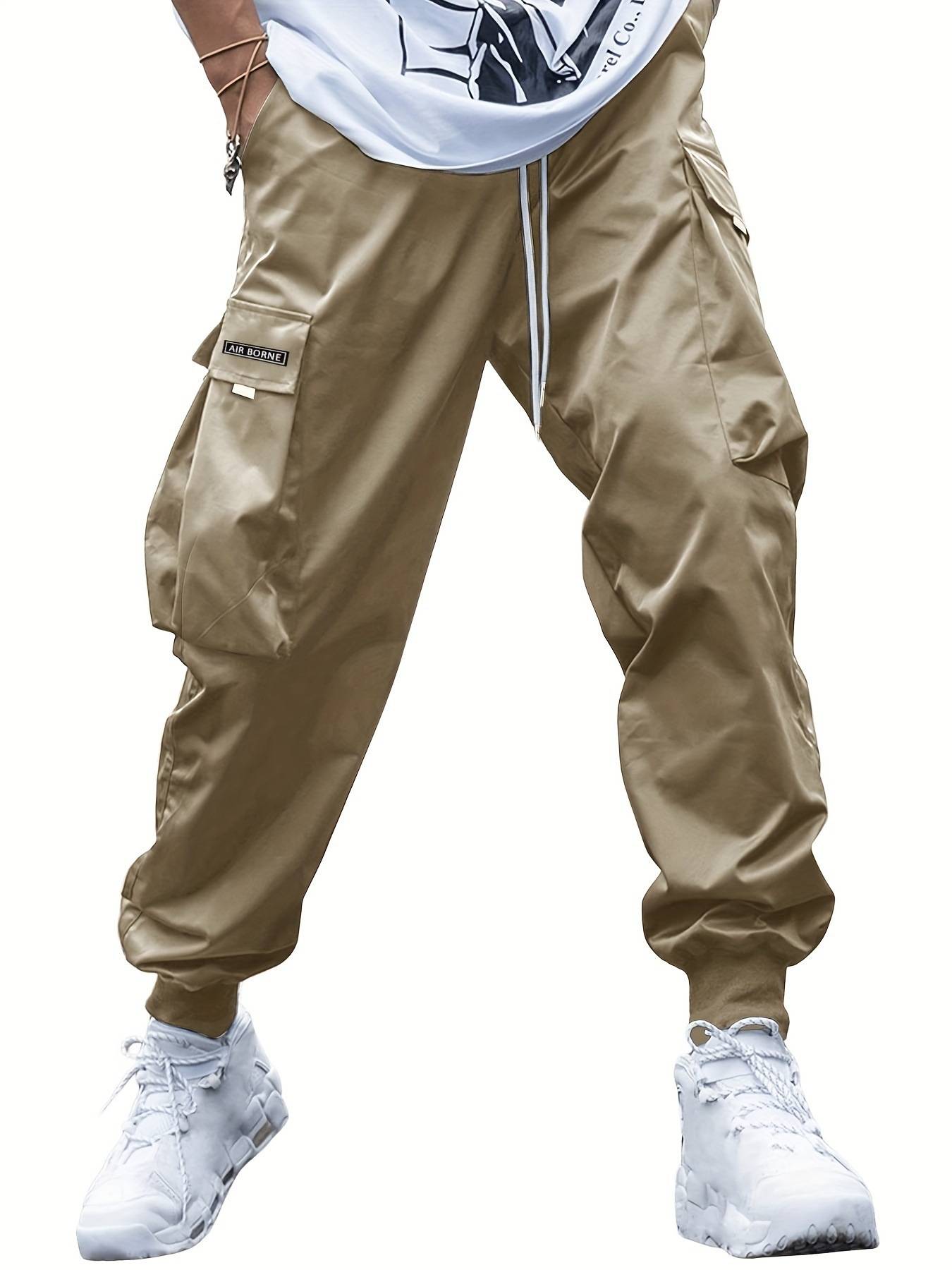 Pantalón Cargo con Cintura Elástica y Cordón Ajustable para Hombre | Ideal para Uso Diario y Ocio