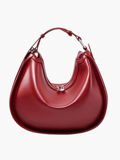 Bolso Con Forma De Media Luna Y Cierre De Cremallera Para Uso Diario | Ideal Para Salidas
