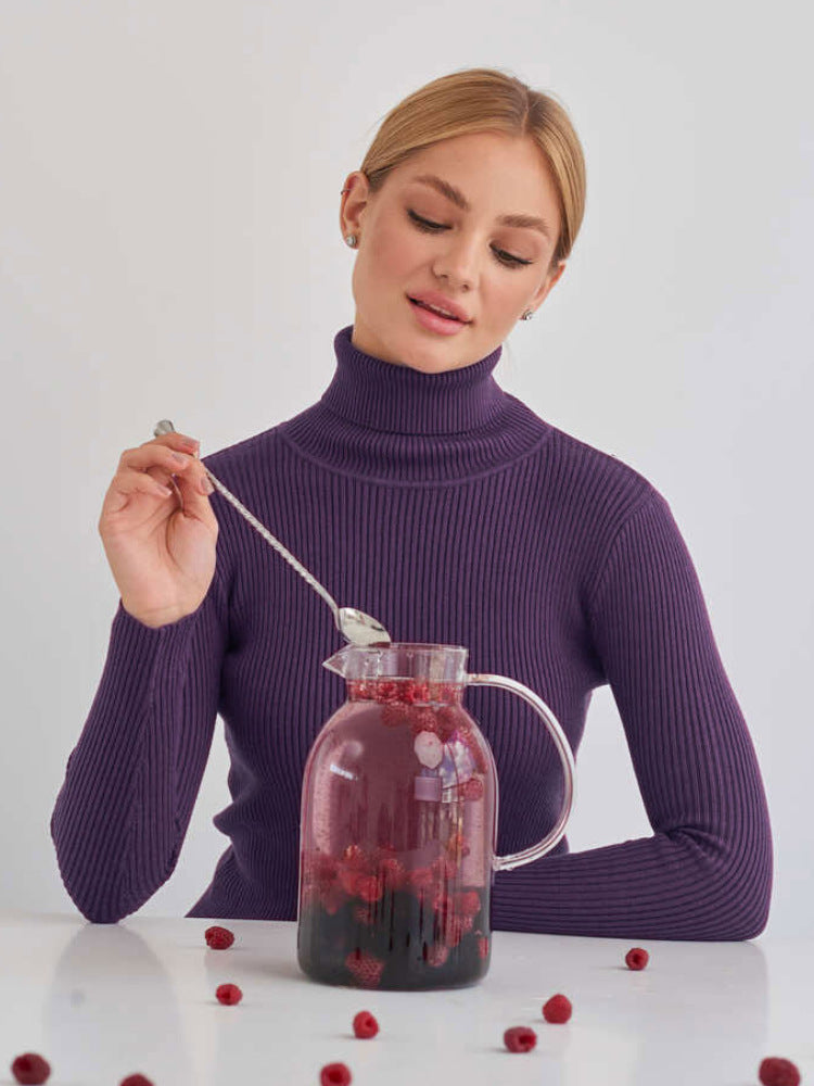 Jersey de Cuello Alto con Corte Clásico para Mujer | Ideal para el Uso Diario en Otoño e Invierno