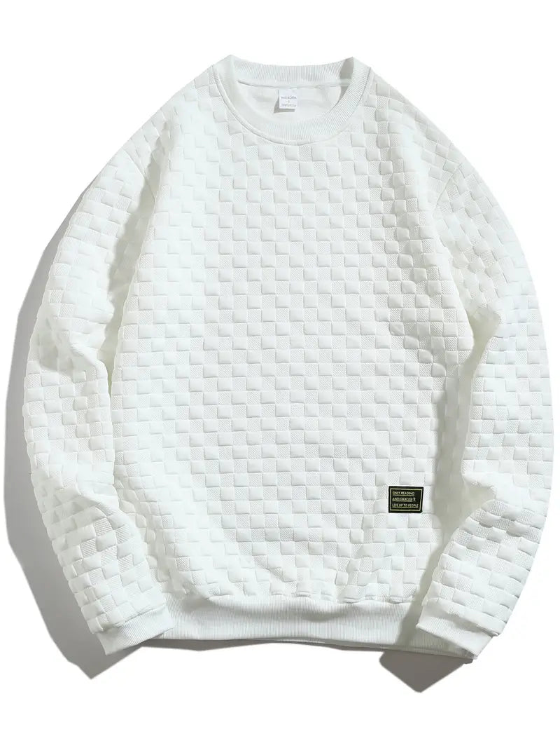 Sudadera Con Motivo Texturizado En Relieve Para Hombre | Ideal Para Uso Diario