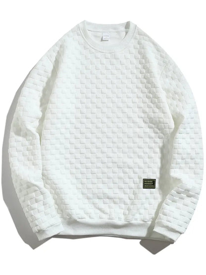 Sudadera Con Motivo Texturizado En Relieve Para Hombre | Ideal Para Uso Diario