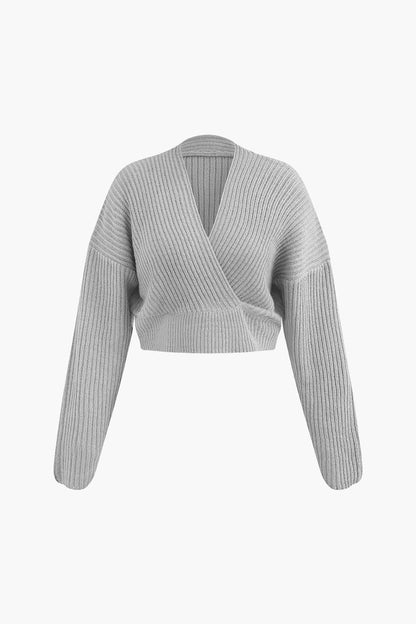 Conjunto De Dos Piezas Para Mujer Con Top Cruzado Y Falda Lápiz | Ideal Para Uso Diario Y Trabajo