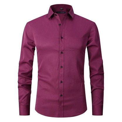 Camisa de Corte Versátil con Finition sin Pliegues para Hombre | Ideal para Uso Diario y Todas las Temporadas