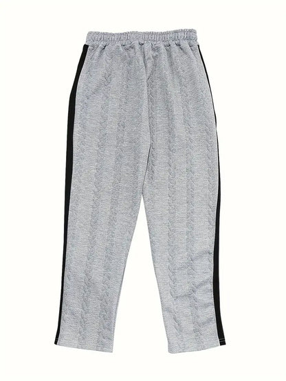 Pantalón de Corte Amplio con Botones Laterales y Cintura Elástica para Hombre | Ideal para Uso Diario