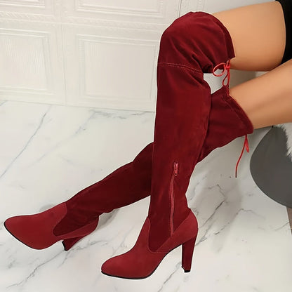 Botas Altas Con Diseño Versátil Para Mujer | Ideal Para Ocasiones Formales E Informales