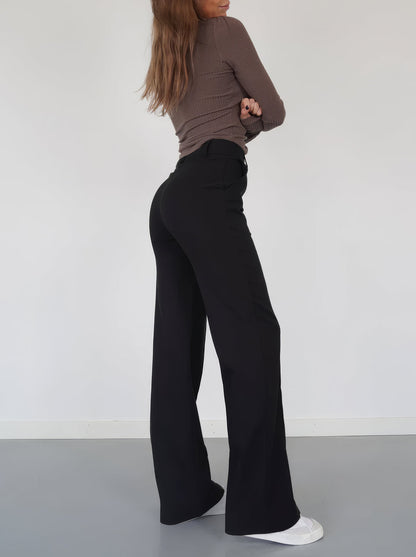 Pantalón De Corte Recto Para Mujer | Ideal Para Uso Diario