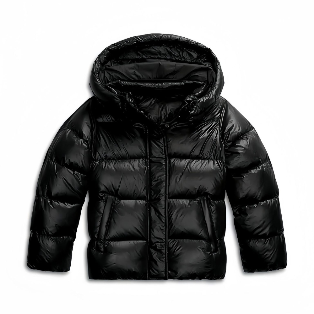 Chaqueta Acolchada con Capucha y Corte Recto para Mujer | Ideal para Invierno