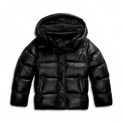Chaqueta Acolchada con Capucha y Corte Recto para Mujer | Ideal para Invierno