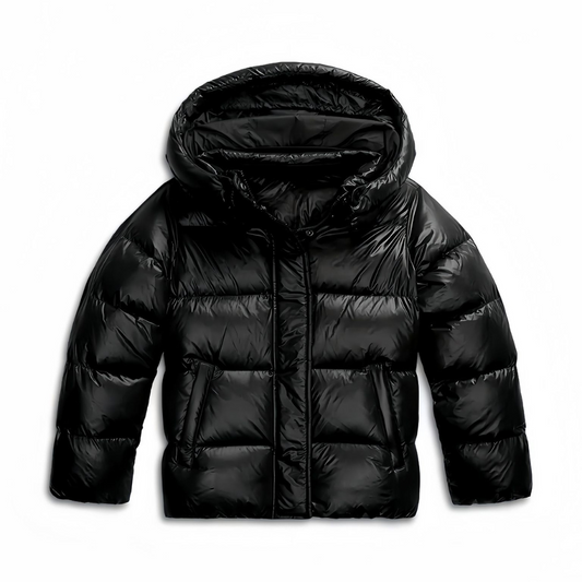 Chaqueta Acolchada con Capucha y Corte Recto para Mujer | Ideal para Invierno