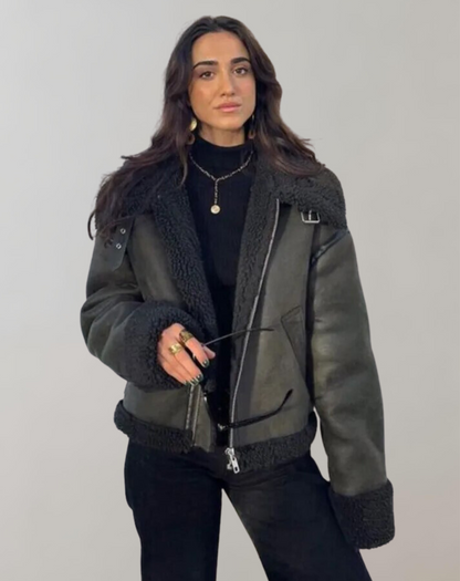 Chaqueta De Invierno Con Cuello Revers Para Mujer | Ideal Para Temporada Fría