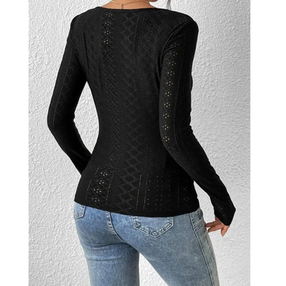 Top Con Cuello Cuadrado Y Detalles Bordados Para Mujer | Ideal Para Uso Diario Y Profesional